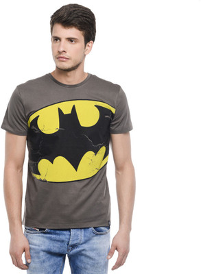 

Batman Printed Men's Round Neck Grey T-Shirt, Dark grey