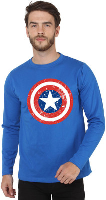 

SayItLoud Graphic Print Men's Round Neck Blue T-Shirt, Royal blue