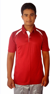 

Dyed Colors Solid Men's Polo Neck Maroon, Maroon T-Shirt, Dyed maroon