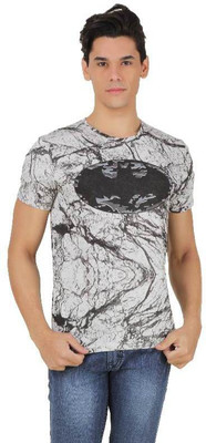 

Batman Printed Men's Round Neck Grey T-Shirt, Light grey