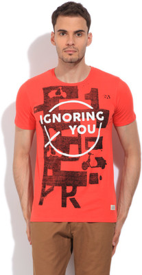 

United Colors of Benetton. Printed Men's Round Neck Red T-Shirt, M33