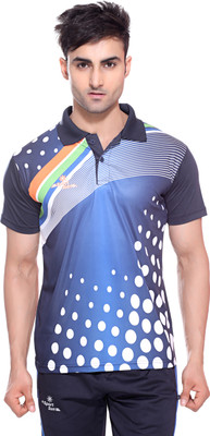 

Sport Sun Printed Men's Polo Neck Multicolor T-Shirt