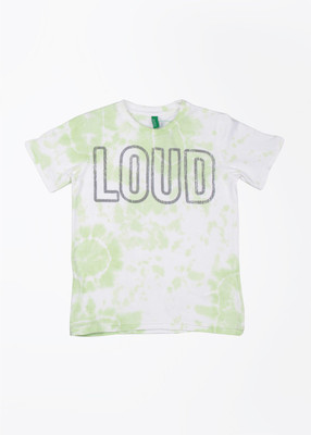 

United Colors of Benetton. Boys Printed Cotton T Shirt(White