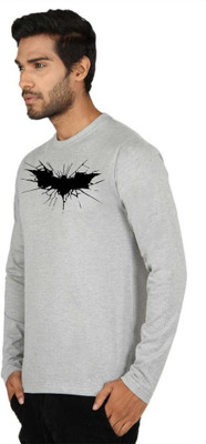 

SayItLoud Graphic Print Men's Round Neck Grey T-Shirt