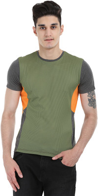 

Zobello Solid Men's Round Neck Multicolor T-Shirt