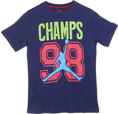 

Ajile by Pantaloons Boys Graphic Print T Shirt(Blue, Pack of 1, Navy
