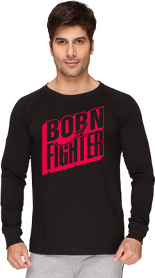 

SayItLoud Graphic Print Men' Round Neck Black, Red T-Shirt