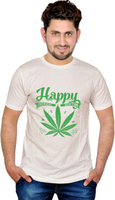 

INKIT Graphic Print Men' Round Neck White T-Shirt