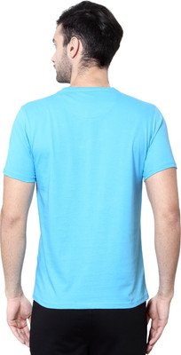 

Ajile by Pantaloons Printed Men's Round Neck Blue T-Shirt