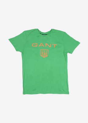 

Gant Boys Printed Cotton T Shirt(Green, Pack of 1, Gre10