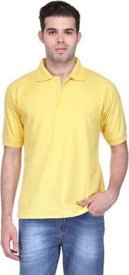 

Scott International Solid Men' Polo Neck Yellow T-Shirt