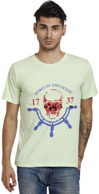 

Skatti Graphic Print Men's Round Neck White T-Shirt