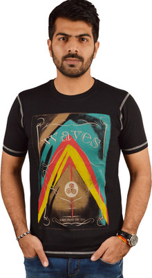 

Miller & Schweizer Solid Men's Round Neck Black T-Shirt
