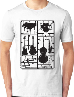 

Foscous Printed Men's Round Neck White T-Shirt