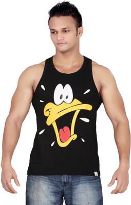 

Stephen Armor Printed Men's Round Neck Black T-Shirt