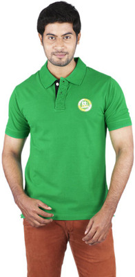 

Bib & Tucker Solid Men's Polo Neck Green T-Shirt, Green pastire