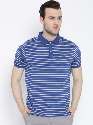 

Blackberrys Striped Men's Polo Neck Dark Blue T-Shirt, Nycm16x/royal blue