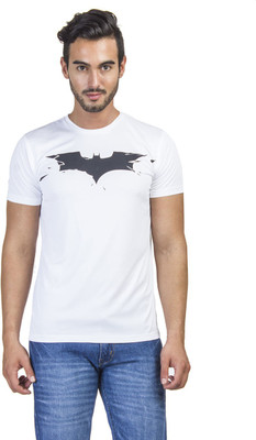

Dark Knight Printed Men' Round Neck White T-Shirt