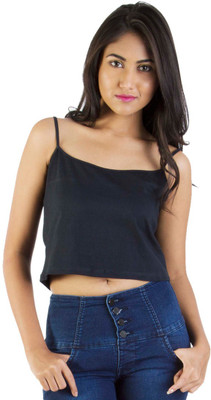 

Vea Kupia Solid Women's Round Neck Black T-Shirt