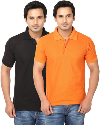 

Ansh Fashion Wear Solid Men's Polo Neck Multicolor T-Shirt(Pack of 2