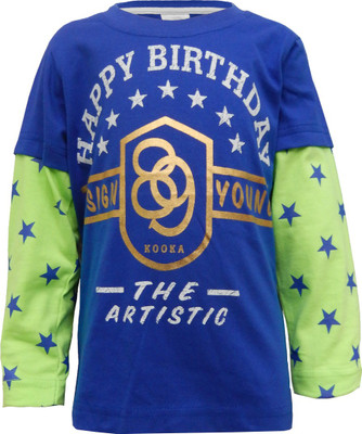 20% OFF on Kooka Boys Printed T Shirt(Dark Blue, Pack of 1) 20% OFF on Kooka Boys Printed T Shirt(Dark Blue, Pack of 1)