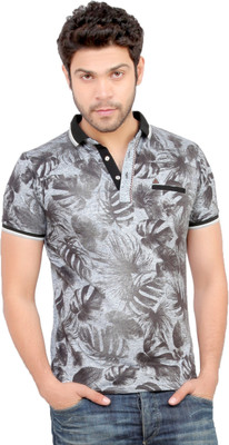 

Carbone Printed Men' Round Neck Brown T-Shirt, Lightbrown