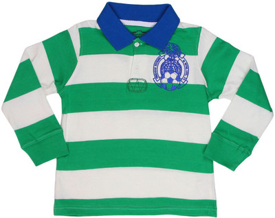 

Chalk by Pantaloons Boys Striped T Shirt(Green, Pack of 1, Pepper mint green