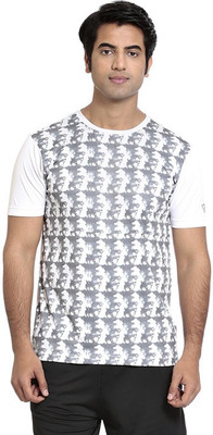 

Seven Printed Men's Round Neck White T-Shirt