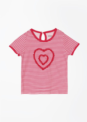 

People Baby Girls Casual Cotton Top(Pink
