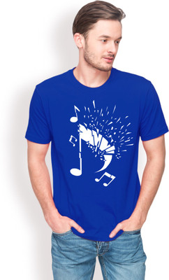 

Leviticus Graphic Print Men's Round Neck Blue T-Shirt