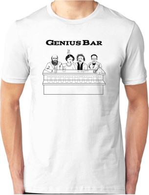 

Foscous Printed Men's Round Neck White T-Shirt