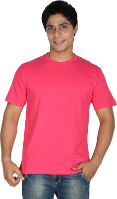 

Trendster Solid Men's Round Neck Red T-Shirt, Light red
