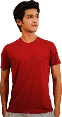 

Tryd Solid Men' Round Neck Maroon T-Shirt, Mahroon