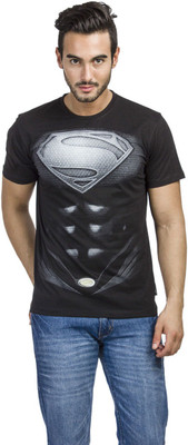 

Superman Printed Men' Round Neck Black T-Shirt
