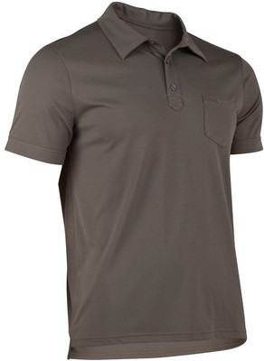 

Decathlon - Quechua Solid Men's Polo Neck Grey T-Shirt