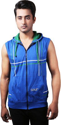 

Spur Printed Men's Hooded Dark Blue T-Shirt, Royal blue