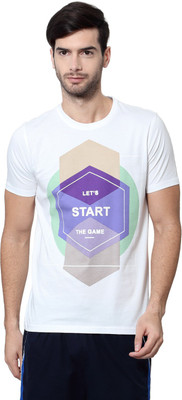

Ajile by Pantaloons Graphic Print Men's Round Neck White T-Shirt