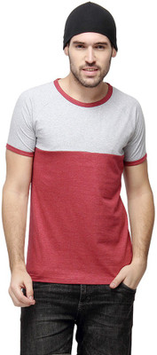 

Campus Sutra Solid Men Round Neck Grey T-Shirt