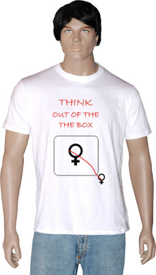 

Tshirt.in Graphic Print Men's Round Neck White T-Shirt, Pearl white