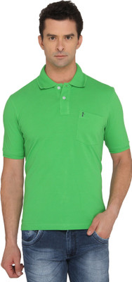

Donear NXG Solid Men' Polo Neck Green T-Shirt