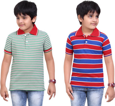 

Dongli Boys Printed T Shirt(Green, Pack of 2), Multicolor