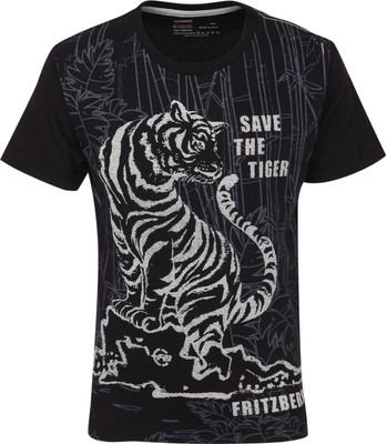 

Fritzberg Boys Printed T Shirt(Black