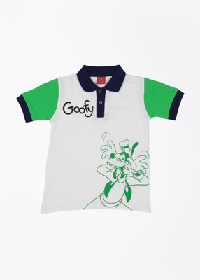 

Disney Boys Printed T Shirt(White, Pack of 1