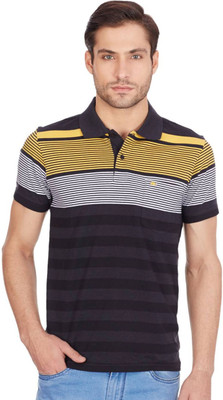 

Monte Carlo Striped Men's Polo Neck Black, Yellow T-Shirt