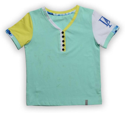 

Lilliput Boys Solid T Shirt(Blue, Pack of 1