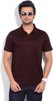 

Proline Striped Men's Polo Neck Maroon T-Shirt, Pr/ds