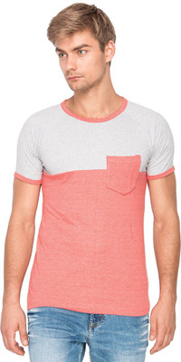 

Campus Sutra Solid Men Round Neck Grey T-Shirt