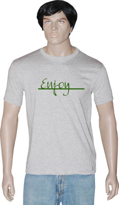 

Tshirt.in Graphic Print Men's Round Neck Grey T-Shirt, Grey melange