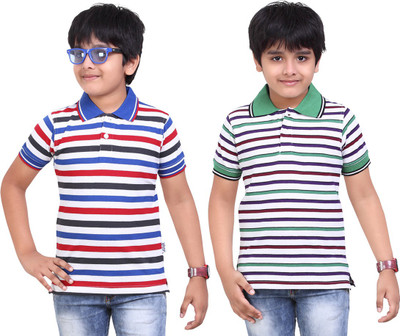 

Dongli Boys Printed T Shirt(Dark Blue, Pack of 2), Multicolor