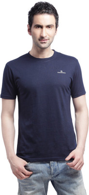 

Crosscreek Solid Men's Round Neck Dark Blue T-Shirt, Navy